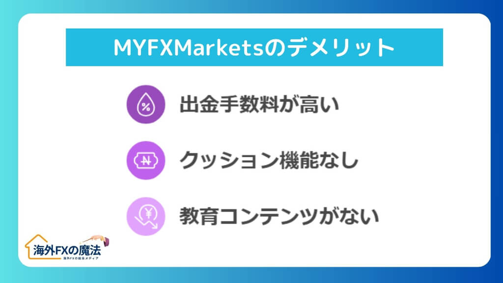 MYFXMarketsの悪い評判を徹底検証｜口コミで指摘されるデメリットとは？