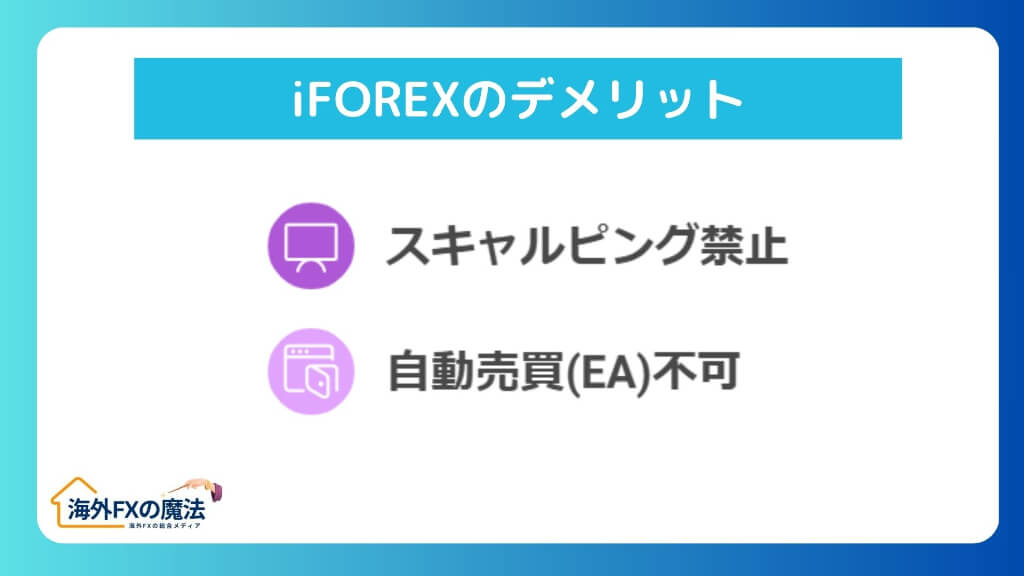 iFOREXのデメリット｜2つの悪い評判・口コミ