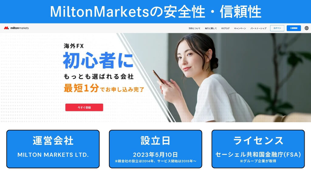 MiltonMarketsの安全性｜海外投資家の評判・口コミは？