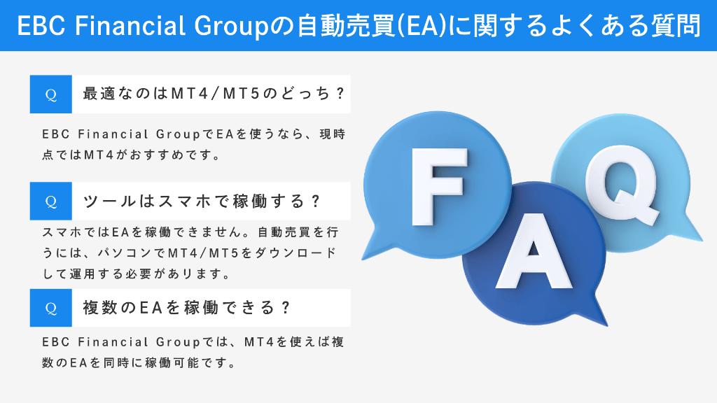 EBC Financial Groupの自動売買(EA)に関するよくある質問