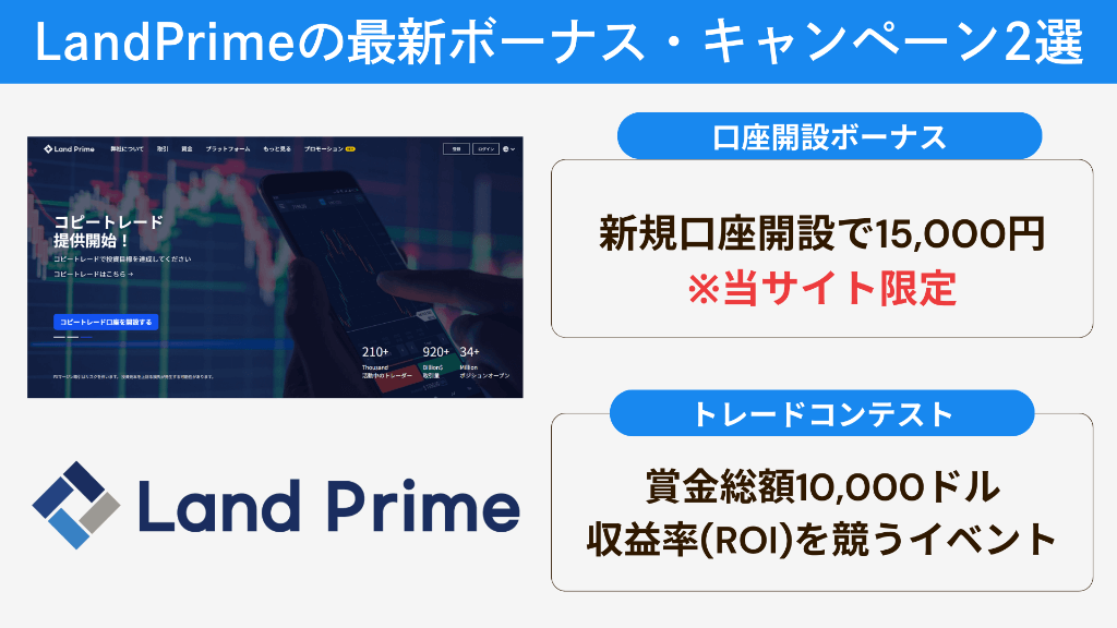LandPrimeの最新ボーナス・キャンペーン2選【2025年版】